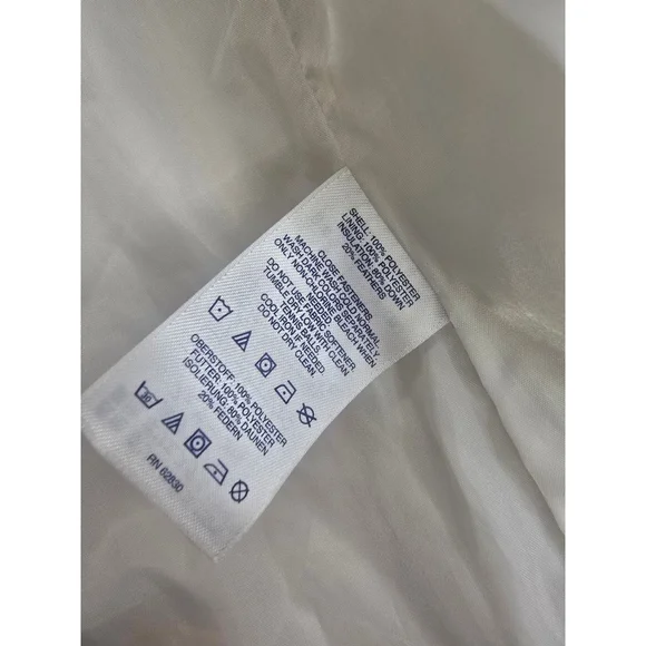 Lands' End Women's Puffer Vest Size 1X Cream/ Off White - Picture 8 of 9